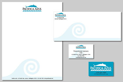 Pacifica Azul Stationery Suite
